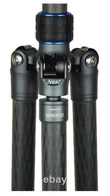 Nest NT-6264CK Carbon Fibre Tripod with Head, and integrated monopod EX-DEMO