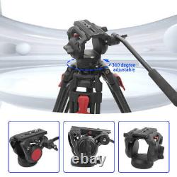 OBO VT250C professional carbon fiber video camera tripod with HV650 Video head
