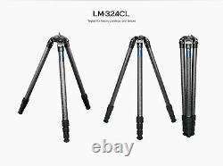 Open Box Leofoto LM-324CL Long Tripod with Video Bowl and Case