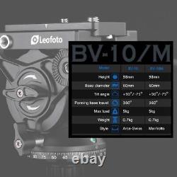 Open Leofoto LVM-323C+BV-10 Manba Carbon Fiber Video Tripod Kit with 75mm Bowl