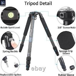 RT80C+BL75 CarbonFiber Tripod Professional Bowl Tripod Birdwatching Camera Stand