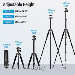 SIRUI Compact Traveler 5CX Tripod 51.97 Inches Lightweight Carbon Fiber Travel T