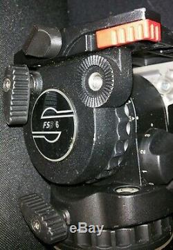 Sachtler FSB 6 Fluid Head Tripod with Quick Plate 75 Carbon Fiber Leg & Carry Case