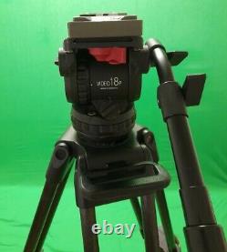 Sachtler Video18p Heavy Duty Tripod System with VCT-U14-F Plate ex condition