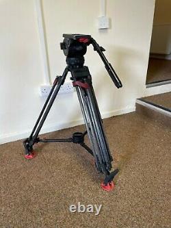Sachtler Video18p Tripod System carbon fibre ENG 2 stage legs fully serviced