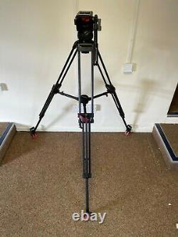 Sachtler Video18p Tripod System carbon fibre ENG 2 stage legs fully serviced