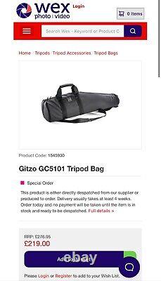 Set-professional camera tripod Gitzo+Arca swiss cube head+carying bag Gitzo