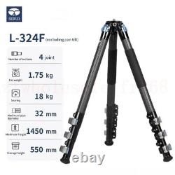 Sirui L-324F Carbon Fiber Video Camera Tripod DSLR Bracket 1.45M High Stability