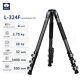 Sirui L-324f Carbon Fiber Video Camera Tripod Dslr Bracket 1.45m High Stability