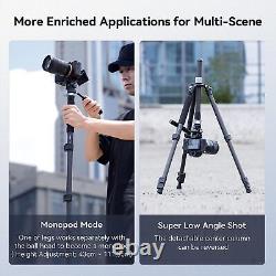 SmallRig 63 Video Tripod, Carbon Fiber Tripod Monopod withCenter Column-Outlet