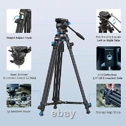 SmallRig 64'' Carbon Fiber Video Tripod Kit with Step-Less Damping for Camera