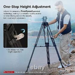 SmallRig 72 Video Tripod Heavy-Duty Carbon Fiber Tripod Without Head Outlet