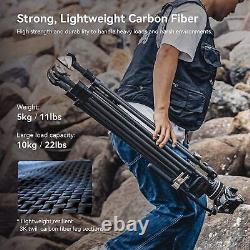 SmallRig 78 FreeBlazer Heavy-Duty Carbon Fiber Tripod Kit, Fluid Head Tripod