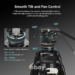 SmallRig AD-100 78 Video Tripod with One-Step Locking, Camera Carbon Fiber Tripod