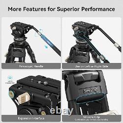 SmallRig AD-100 78 Video Tripod with One-Step Locking, Camera Carbon Fiber Tripod