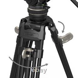 SmallRig AD-100 78 Video Tripod with One-Step Locking, Camera Carbon Fiber Tripod