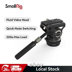 SmallRig DH10 Heavy Duty Tripod Fluid Video Head with Flat Base &Adjustable Handle