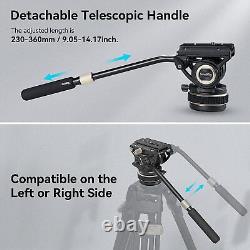 SmallRig DH10 Heavy Duty Tripod Fluid Video Head with Flat Base &Adjustable Handle