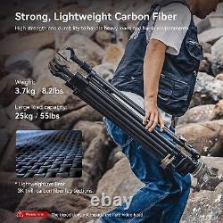 SmallRig FreeBlazer Heavy-Duty Carbon Fiber Tripod with bowl base, One-key locking