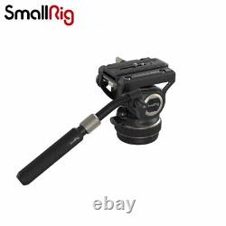 SmallRig Heavy Duty Tripod Fluid Video Head with Flat Base &Adjustable Handle 4165