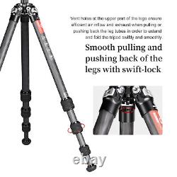 Sunwayfoto T2841CE Ultra Compact Series Carbon Fiber Tripod with Special Shaped