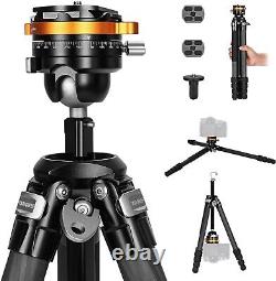 TARION Carbon Fiber Tripod for Camera Compact Lightweight Travel Tripod