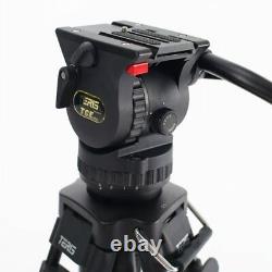 TERIS TCE-CF PLUS Professional Carbon Video Camera Tripod Kit with Fluid Head 7KG