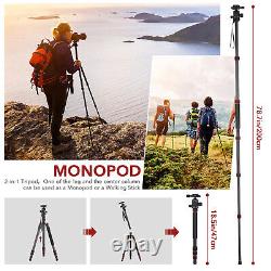 TTT-008 200cm/78.7in Adjustable Carbon Fiber Tripod Stand W6T8