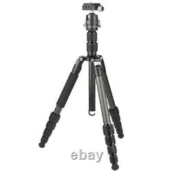 Travel Lightweight Carbon Fiber Professional Tripod with Ball Head for DSLR