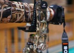 USED Leofoto LS-365C + PG-1 Camouflage Carbon Fiber Tripod with Gimbal Head