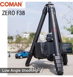 Ulanzi COMAN ZERO F38 Professional Carbon Fiber Travel Tripod Monopod Ballhead