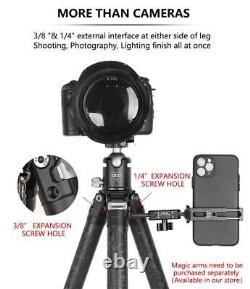 V314D Tripod Carbon Fiber Portable Professional with Ball Head for Video Camera