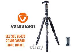 Vanguard VEO 3GO 204CB 20mm Carbon Fibre Travel Tripod