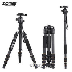 ZOMEI Q666C 59inch Travel Portable Lightweight Carbon Fiber Camera Tripod F4C0